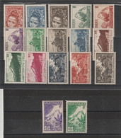 Martinique 1947 Série Courante 226-242, 17 Val ** MNH - Unused Stamps