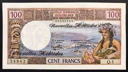 NUOVE EBRIDI New Hebrides 100 FRANCHI Francs 1975 Pick#18b Lotto.2616 - Ohne Zuordnung