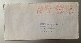 17837 -  Lettre Cachet Mécanique Rouge Sepo QualitätUhren Pforzheim 28.09.1982 - Horlogerie