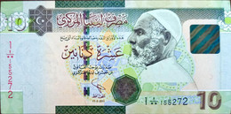 Libya 10 Dinars 1/**Replacement AU 2011 - Libye