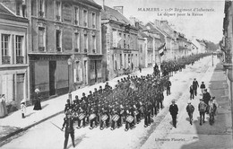 72-MAMERS-115e RÉGIMENT D'INFANTERIE LE DÉPART POUR LA REVUE - Mamers