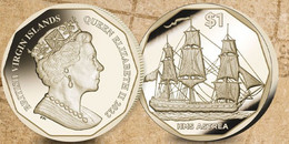 British Virgin Islands  - 1 Dollar, 2022 Ships - HMS Astrea - Iles Vièrges Britanniques