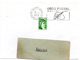 ALPES Hautes - Dépt N° 05 = St BONNET En CHAMPSAUR 1979 = FLAMME à DROITE = SECAP Illustrée 'CODE POSTAL / MOT PASSE ' - Codice Postale