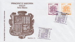 Enveloppe  FDC  1er  Jour  ANDORRE   Espagnol    Armoiries   2002 - Altri & Non Classificati