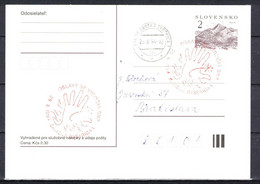 Slovaquie 1993 Entier (CDV 2) Avec Cachet Anniversaire Du Soulèvement Slovaque - Postcards