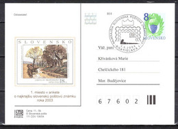Slovaquie 2004 Entier (CDV 111) Obliteré - Cartoline Postali