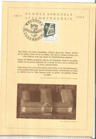 LUXEMBOURG 1963 SCHOLA EUROPALA - Briefe U. Dokumente