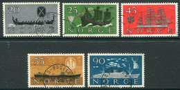 NORWAY 1960 Ships Used.  Michel 444-48 - Used Stamps