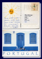 2000 Portugal Postcard Building View Posted To Scotland - Cartas & Documentos