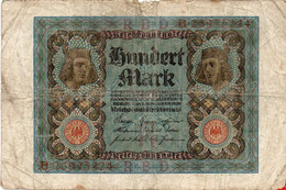 GERMANY- 100 MARK 1920  -  Wor:P-69b, Ros:R-67b -  Circ - 100 Mark