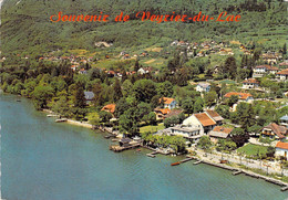 74 - Veyrier Du Lac - Vue Aérienne Sur Le Port, Le Débarcadère Et La Promenade Au Bord Du Lac - Veyrier