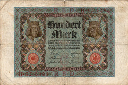 GERMANY- 100 MARK 1920  -  Wor:P-69a, Ros:R-67a  -  Circ - 100 Mark