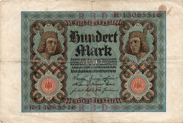 GERMANY- 100 MARK 1920  -   Wor:P-69b, Ros:R-67b  -  Xf - 100 Mark