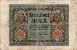 GERMANY- 100 MARK 1920  -  Wor:P-69a, Ros:R-67a - 100 Mark