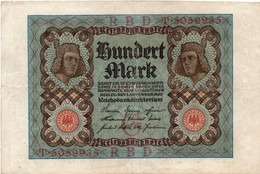 GERMANY- 100 MARK 1920  -  Wor:P-69a, Ros:R-67a - 100 Mark