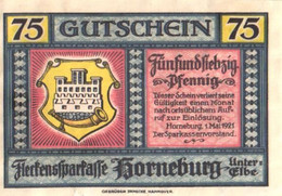 Germany Notgeld:Horneburg 75 Pfennig, 1921 - Collezioni