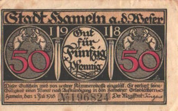 Germany Notgeld:Stadt Hameln 50 Pfennig, 1918 - Sammlungen