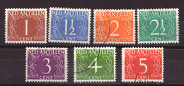 Nederlandse Antillen / Dutch Antilles 211 T/m 217 Used (1950) - Niederländische Antillen, Curaçao, Aruba