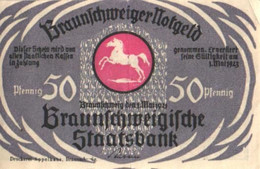 Germany Notgeld:Braunschweiger Staatsbank 50 Pfennig, 1923 - Collezioni
