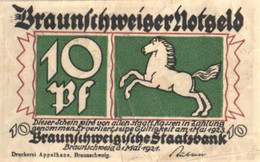 Germany Notgeld:Braunschweiger Staatsbank 10 Pfennig, 1921 - Verzamelingen