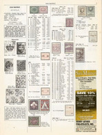 SAN MARINO / SAINT MARIN., Catalogue SCOTT Americain Couleurs, Côtes En US$ Et Numerotations 38 Pages - Estados Unidos