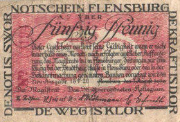Germany Notgeld:Flensburg 50 Pfennig, 1920 - Collezioni
