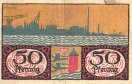 Germany Notgeld:Stadt Flensburg 50 Pfennig, Red Number, 1919 - Verzamelingen