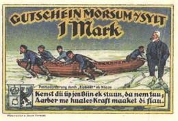 Germany Notgeld:Gutschein Morsum A/Sylt 1 Mark, 1921 - Collections