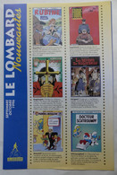 FLYERS PUBLICITAIRE LE  LOMBARD TIBET WALTHERY FRANZ DELISSE PEYO ROSINSKI DERIB ... 1996 - Objets Publicitaires