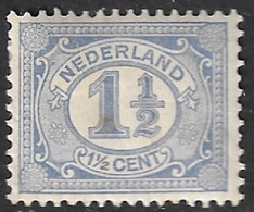 1899-1913 Cijfer Zegels 1½ Cent Ultramarijn NVPH 52 Ongestempeld - Nuevos