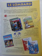 FLYERS PUBLICITAIRE LE  LOMBARD WALTERY DENAYER TIBET VANCE DUPA DERIB DANY  ... 1995 - Objets Publicitaires