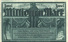 Germany Notgeld:Freie Hansestadt Bremen 2 Million Mark, 1923 - Verzamelingen