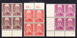 Europa Cept 1957 Luxemburg 3v Bl Of 4 ** Mnh (57530) - 1957