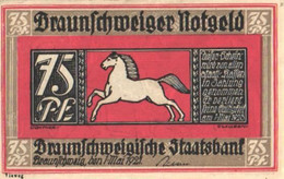 Germany Notgeld:Braunschweiger 75 Pfennig, 1921 - Colecciones