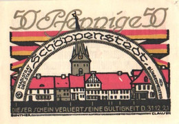 Germany Notgeld:Schöppenstadt 50 Pfennig, 1921 - Verzamelingen