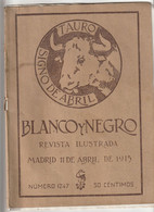 Tauro Signo De Abril , MADRID 11 Avril 1915 , équipe De Foot De BILBAO - Unclassified