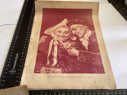 Page Original 1901  La Famille  Magazine Original Papier Les Noces D’or D’après Le Tableau De Mademoiselle Augustine De - Dessins