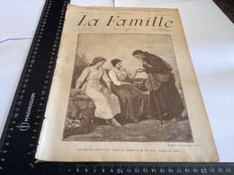 Page Original 1901  La Famille  Magazine Original Papier La Bonaventure D’après Le Tableau  Ed Sain - Dessins