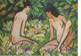 C240 - Otto Mueller - Filles Dans La Verdure - Mädchen Im Grünen - Peintures & Tableaux