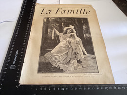 Page Original 1901  La Famille  Magazine Original Papier  Il Faut Un Rayon De Soleil D’après Le Tableau  De M VAN DEN BO - Dessins