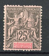 DIEGO-S - Yv. N° 32  (*)  25c   Cote   25   Euro  BE R  2 Scans - Unused Stamps