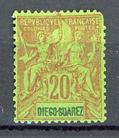 DIEGO-S - Yv. N° 44  *   20c   Cote   30   Euro  BE R  2 Scans - Unused Stamps