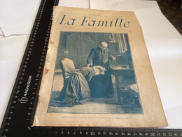 Page Original 1901  La Famille  Magazine Original Papier Restitution D’après Le Tableau De M RÉMY GOGGHE - Dessins