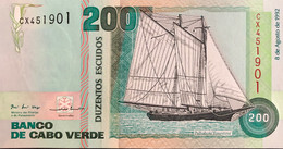 Cape Verde 200 Escudos, P-59 (8.8.1992) - UNC - Cabo Verde