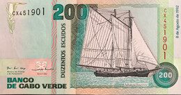 Cape Verde 200 Escudos, P-59 (8.8.1992) - UNC - Kaapverdische Eilanden