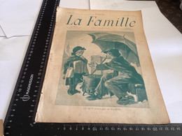 Page Original 1901  La Famille  Magazine Original Papier Le Petit Marchand De Marrons - Dessins