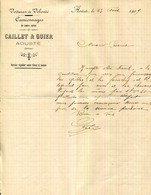 26.DROME.AOUSTE.VOITURE A VOLONTE.CAMIONNAGES.CAILLET & GUIER. - Transport