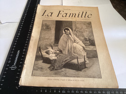 Page Original 1901 La Famille Magazine Original  Divin Sommeil D’après Le Tableau De M L CABANES - Dessins