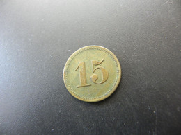 Jeton Token Werth Marke 15 Pfennig - Ohne Zuordnung
