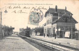 92-CHAVILLE- GARE DE CHAVILLE- VELIZY- CHEMIN DE FER ELECTRIQUE - Chaville